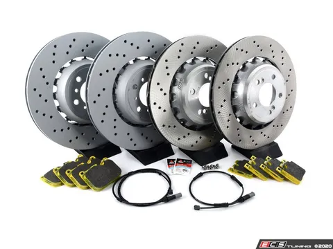 Assembled By ECS Front and Rear Performance Brake Service Kit