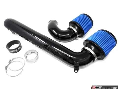 Burger Motorsports BMS Elite Performance Intake - Black High Gloss w/ Blue Filters