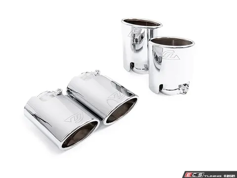 Unitronic Unitronic Oval Chrome Tips - MK7/7.5 Golf R - Set Of Four