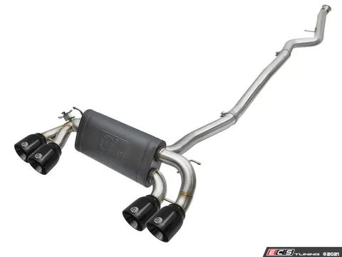 AFE MACH Force-Xp Stainless Cat-Back Exhaust System - Black Tips