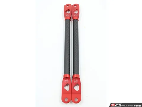 Vargas Turbo Technologies Carbon Fiber Strut Braces - Red