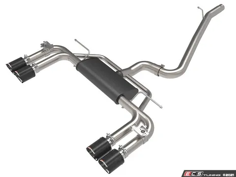 AFE MACH Force-Xp Stainless Steel Cat-Back Exhaust System W/ Carbon Fiber Tips