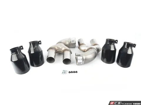 AWE AWE OE to Quad Tip Conversion Kit - Diamond Black Tips