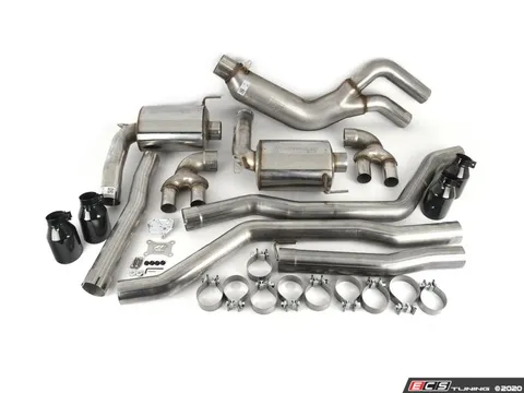 AWE Non-Resonated Touring Edition Exhaust - Chrome Silver Tips