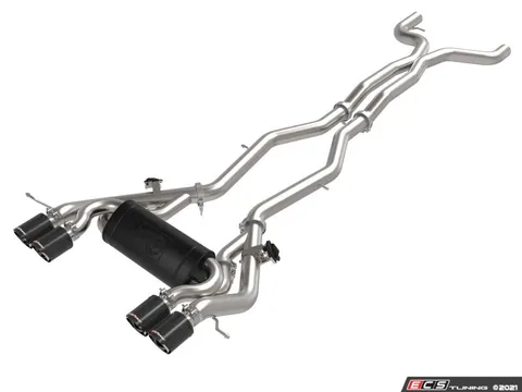 AFE MACH Force-Xp Stainless Steel Cat-Back Exhaust System - Carbon Tips