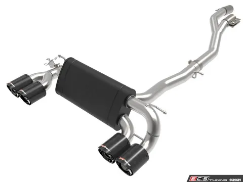 AFE MACH Force-Xp Stainless Steel Cat-Back Exhaust System - Carbon Tips