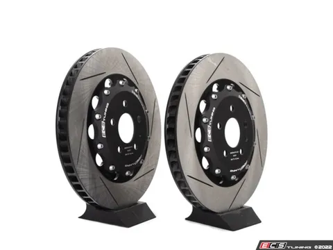Doorbusters 8V RS3 - Front 2-Piece Slotted Brake Rotors With Rear Slotted 2-Piece Semi-Floating Brake Rotors