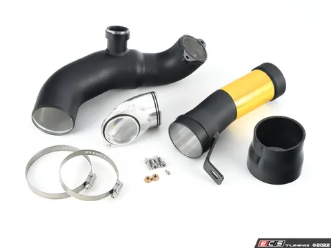 ECS S55 Turbo Inlet Pipes - Powdercoated Black