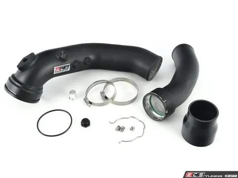 ECS N55 Performance Charge Pipe - Powdercoated Black