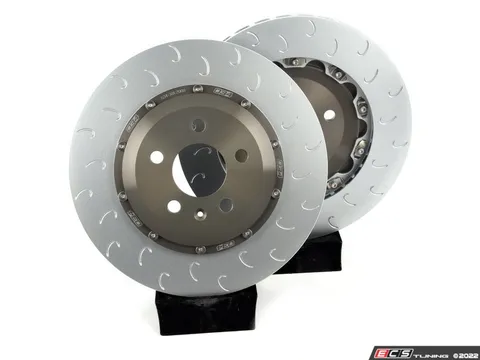 034Motorsport Rear 2-Piece Slotted Brake Rotors - Pair (330x22)