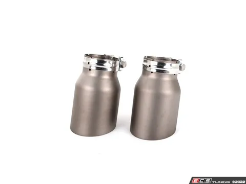 ECS ECS "Ti.22" UNIVERSAL Exhaust Tips - 3.5" Titanium - Matte Finish - Pair