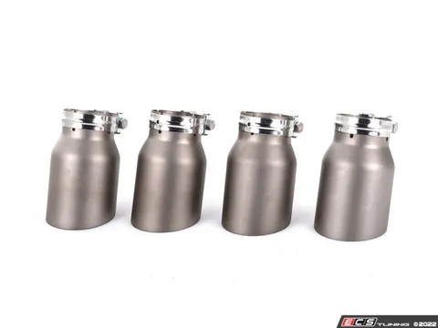 ECS ECS "Ti.22" UNIVERSAL Exhaust Tips - 3.5" Titanium - Matte Finish - Set of Four
