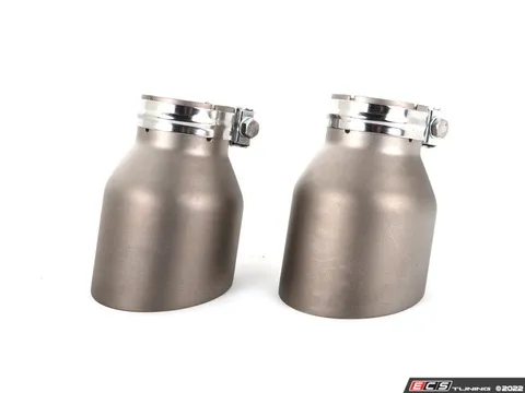 ECS ECS "Ti.22" UNIVERSAL Exhaust Tips - 4.0" Titanium - Matte Finish - Pair