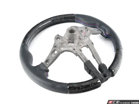 ECS Perforated Leather On The Sides, Forged Carbon On Top, Tri-color Stitching, No Center Stripe