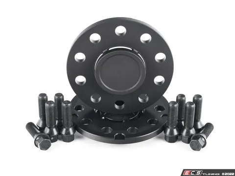 Turner Motorsport 10mm Wheel Spacers with Integrated Hub Extenders & Wheel Bolts - Black (Pair)