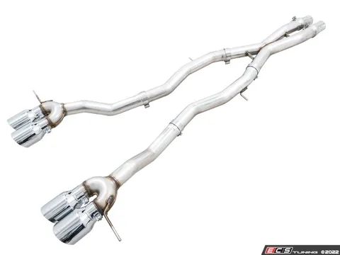 AWE AWE Track Edition Catback Exhaust - Chrome Silver Tips
