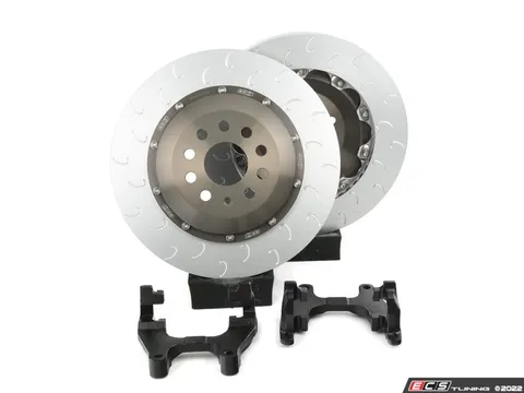 034Motorsport 2-Piece Floating Rear Brake Rotor Upgrade Kit - Black Carriers