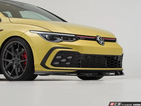 ECS VW MK8 GTI Front Lip Spoiler - Traditional Style - Gloss Black