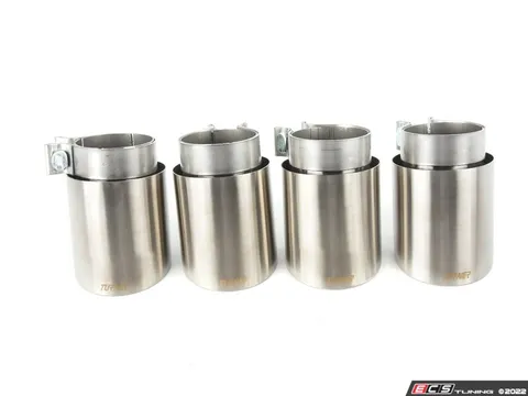Turner Motorsport Turner 4" Double Wall Exhaust Tip W/ Brushed Stainless Finish - Set Of Four