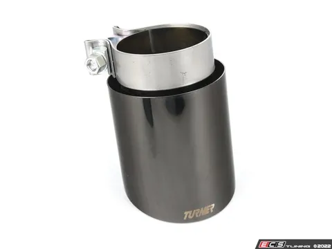 Turner Motorsport Turner 4" Universal Double Wall Exhaust Tip W/ Polished Black Chrome Finish
