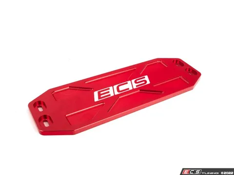 ECS Billet Aluminum Tunnel Brace - Front - Red Anodized