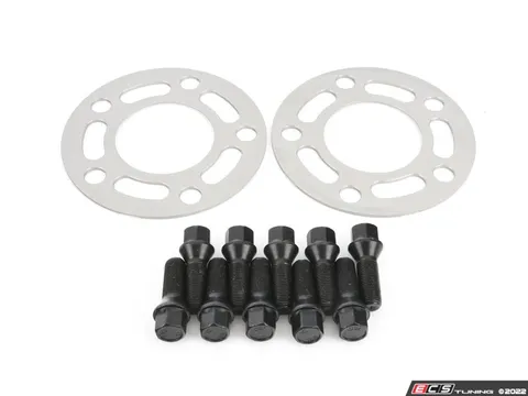 Turner Motorsport Turner Motorsport Silver Wheel Spacer & Bolt Kit - 3mm