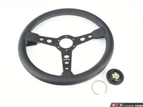 MOMO Momo Prototipo Steering Wheel - 370mm - Black/Black