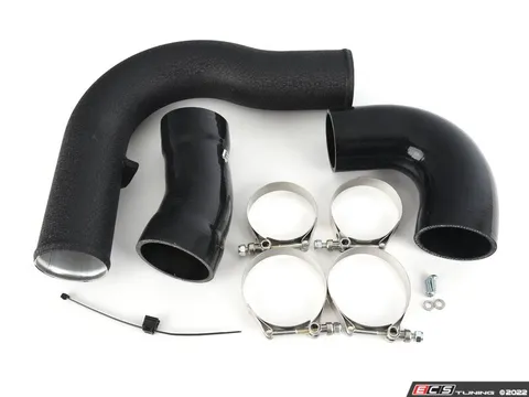 ECS MK8 GTI Throttle Body Charge Pipe Kit - Wrinkle Black