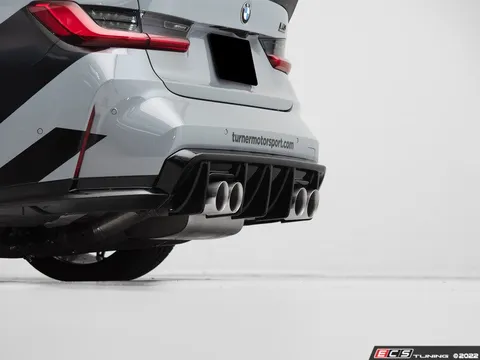 Enthusiast Bundles G80 M3 Gloss Black High Kick Trunk Spoiler & Rear Diffuser