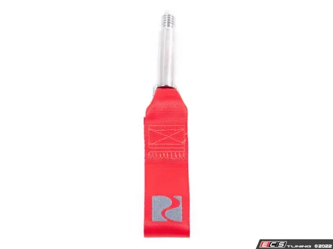 Rennline Rear Strap Style Tow Hook - Red