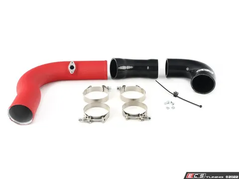 ECS MK8 GTI Throttle Body Charge Pipe Kit - Wrinkle Red