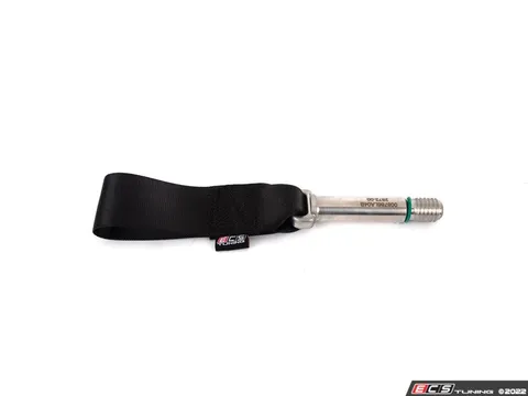 ECS MK8 GTI/Golf R Race Tow Strap - Rear - Black