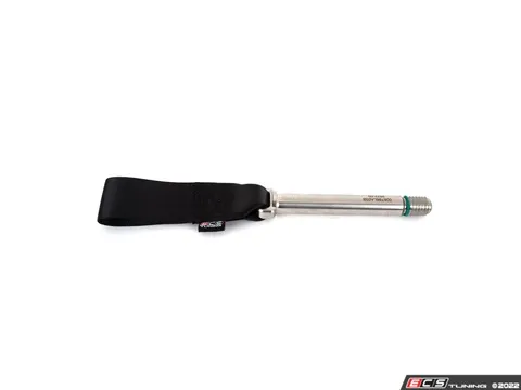 ECS MK8 GTI/Golf R Race Tow Strap - Front - Black