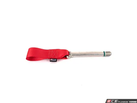 ECS MK8 GTI/Golf R Race Tow Strap - Front - Red