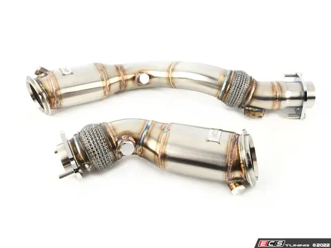 CTS 3" Stainless Steel Downpipe With High-Flow Cats - F8X S55