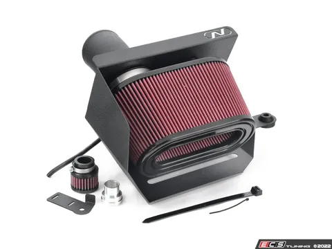 Neuspeed P-Flo Air Intake Kit - Black Pipe - Red Oiled Filter
