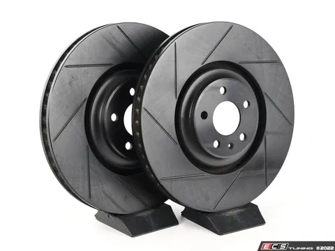 ECS Front V5 Slotted Brake Rotors - Set (380x36)