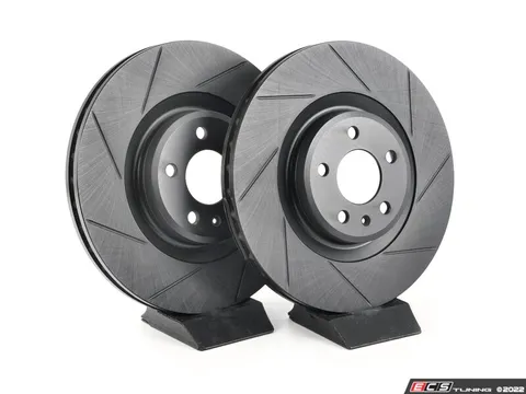 ECS Front V5 Slotted Brake Rotors - Set (345x30)