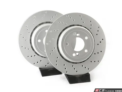 ECS Rear V5 Drilled Brake Rotors - Set (350x24)