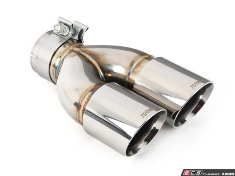 Turner Motorsport Turner Motorsport Double Wall Slash Cut Exhaust Tip - 3.0 Inlet - 3.5 OD - Stepped Left - Mirror