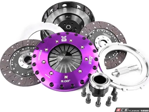 XClutch 9" Twin Disc Clutch and Flywheel Kit - Solid Organic Discs