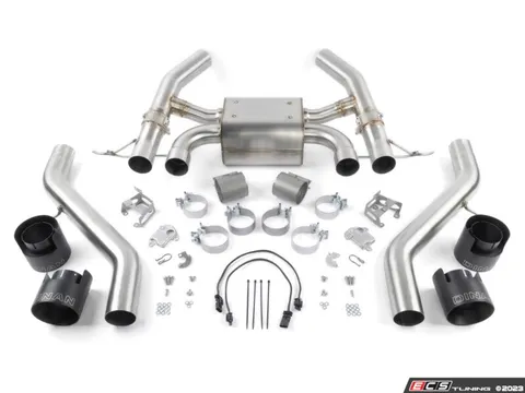 Dinan Dinan Valved Axle-Back Exhaust - Quad 114mm Black Tips - BMW G87 M2
