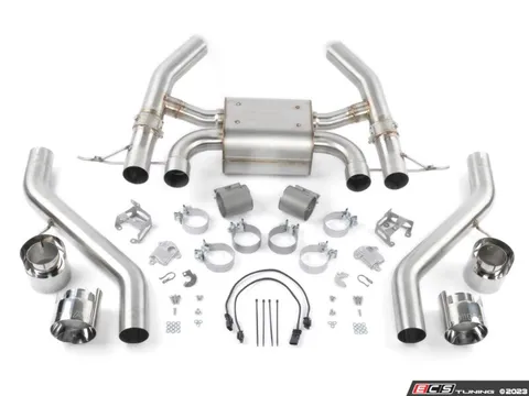 Dinan Dinan Valved Axle-Back Exhaust - Quad 114mm Polished Tips - BMW G87 M2