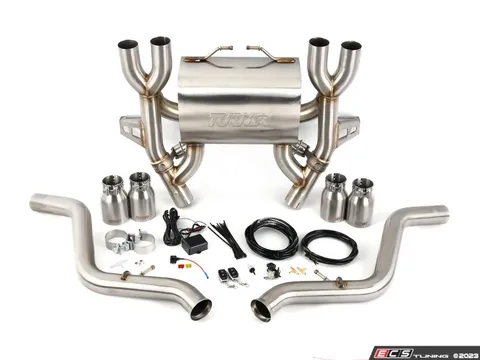 Turner Motorsport E90 E92 M3 Turner Motorsport Stainless Steel Valved Axle Back Exhaust - Brushed Tips