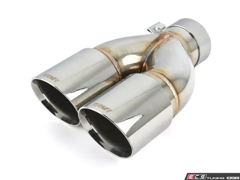 Turner Motorsport Turner Motorsport Double Wall Slash Cut Exhaust Tip - 2.75 Inlet - 3.5 OD - Stepped Left - Mirror