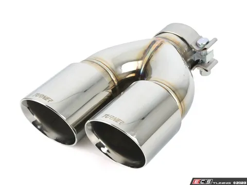 Turner Motorsport Turner Motorsport Double Wall Slash Cut Exhaust Tip - 2.75 Inlet - 3.5 OD - Stepped Right - Mirror