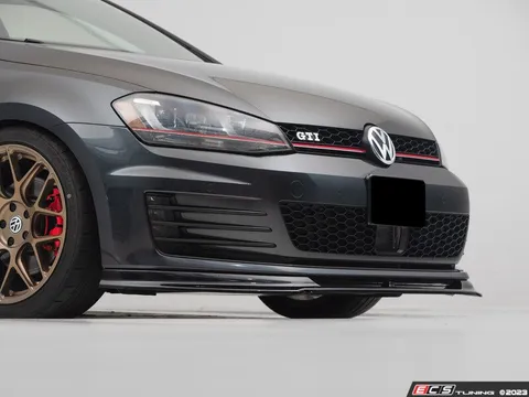 Doorbusters MK7 GTI Gloss Black Front Lip Spoiler - With Gloss Black Hatch Spoiler Extension