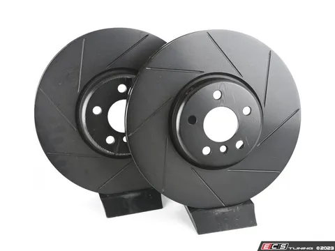 ECS Front V5 Slotted Brake Rotors - Set (348x36)