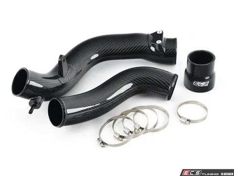 ECS 8Y RS3 High Flow Charge Pipe Kit - Carbon Fiber