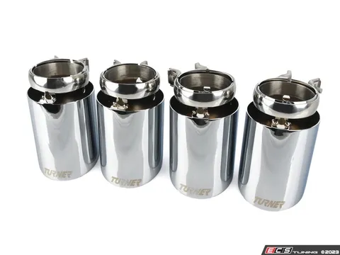 Turner Motorsport 3.5" Mirror Chrome Swivel Exhaust Tips - Set of 4